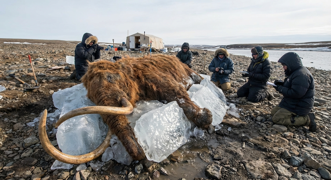 Frozen in Time: Scientists Recover 40,000-Year-Old RNA From a Woolly Mammoth